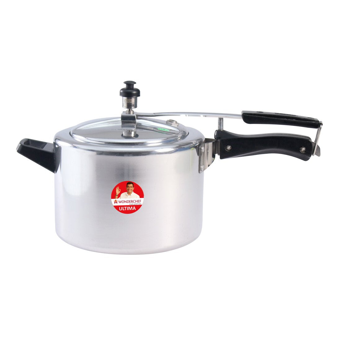 Ultima Induction Base Aluminium Pressure Cooker With Inner Lid 5L