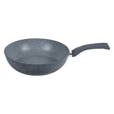 Granite Non-stick Wok, Induction, 26cm, Grey