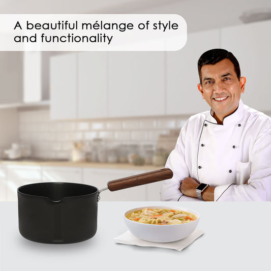 Ebony Hard Anodized Sauce Pan 16cm 2L
