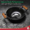 Ferro Light 24cm Kadhai | 2.3L | Acacia Wooden Handles | Gravity Moulding Technology | No Chemical Coating