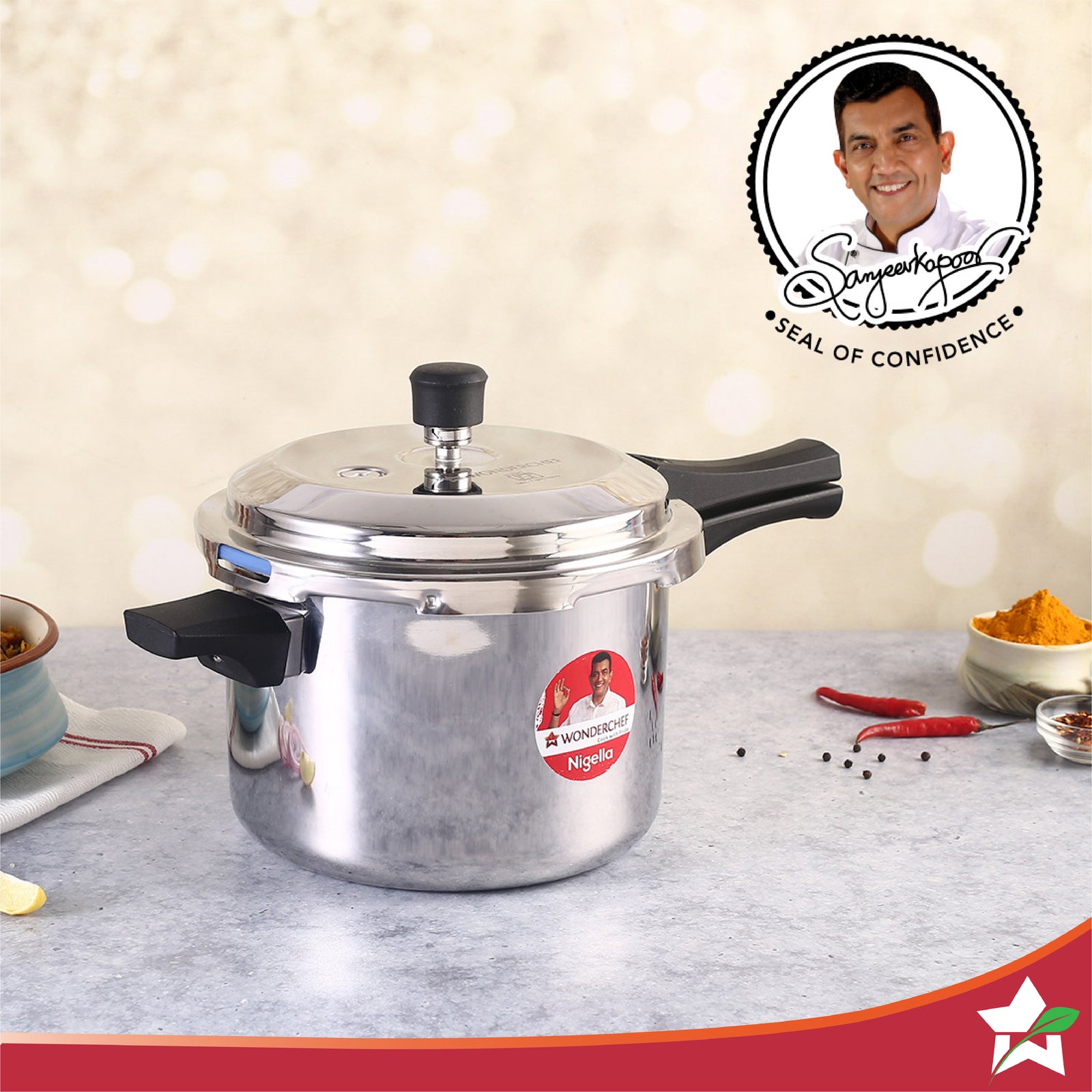 Nigella Pressure cooker 5L Black