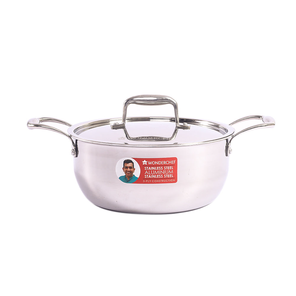 Nigella Triply Casserole with SS Lid 22 cm