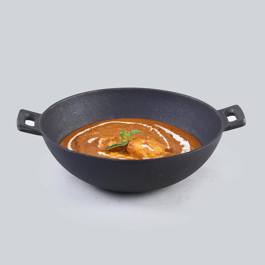 Forza Cast-iron Kadhai / Wok, 24cm, 1.9L