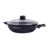 Ultra Aluminium Non-stick Wok - 24cm, 2.7L, Black