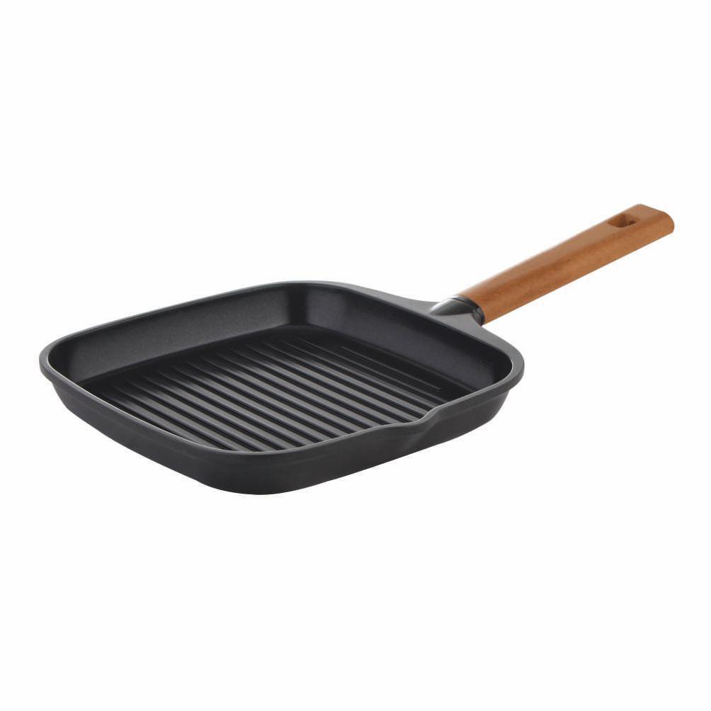 Wonderchef Caesar Grill Pan With Wooden Handle 24cm