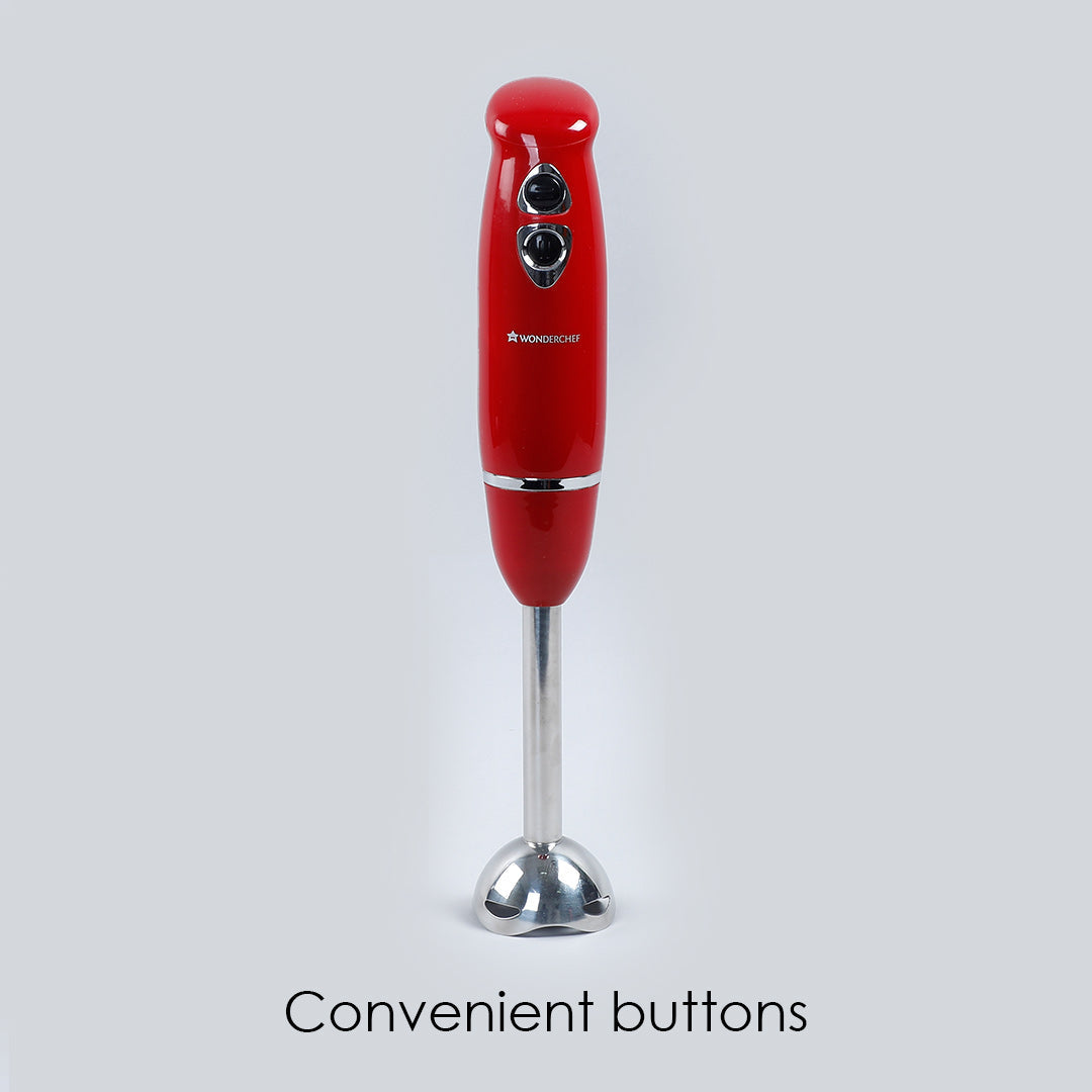 Crimson Edge Hand Blender 400W, Red