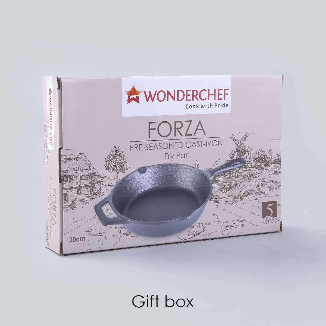 Forza Cast-Iron Fry Pan 20cm, 3.8mm