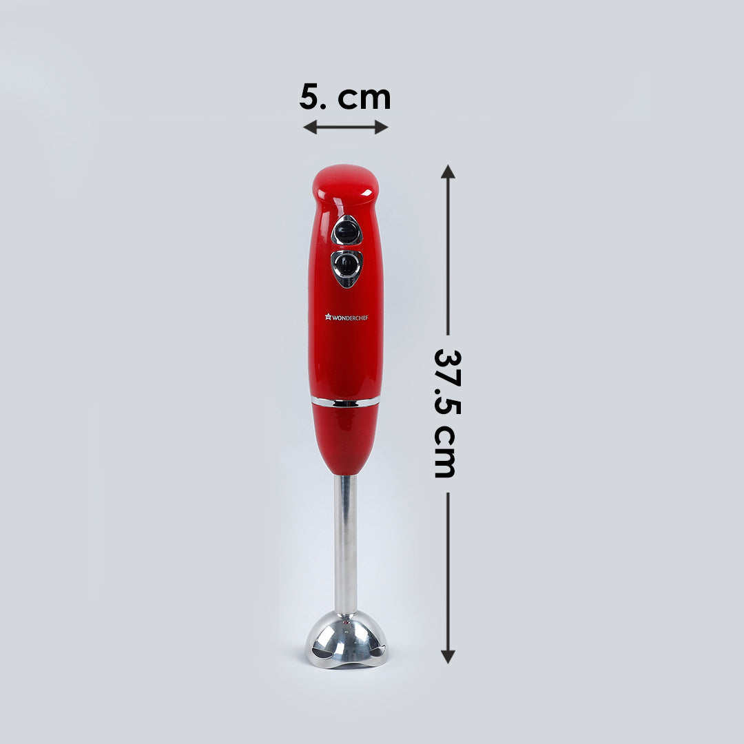 Crimson Edge Hand Blender 400W, Red